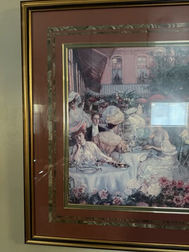 Le Dinner A L'Hotel Ritz Paris 1904 Signed 30x40 Pierre-Georges Jeanniot VGUC - Bild 3 von 6