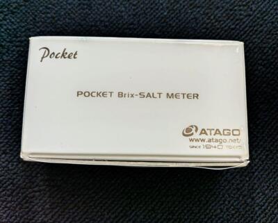 Atago Pocket salt sugar meter PAL-BX SALT 4911 Brix: 0.0-90.0％ | eBay