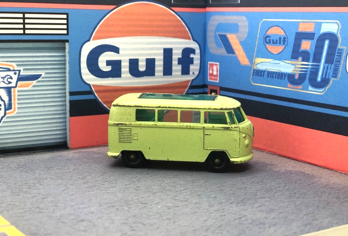 miniマッチボックスフォルクスワーゲン CARAVETTE NO.34 Vintage Matchbox Car No. 34 Volkswagen Caravette Camper | eBay