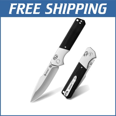 Rugged BEAST Pocket Knife, 3.48'' Steel Blade & Ergonomic Grip for Outdoor Use