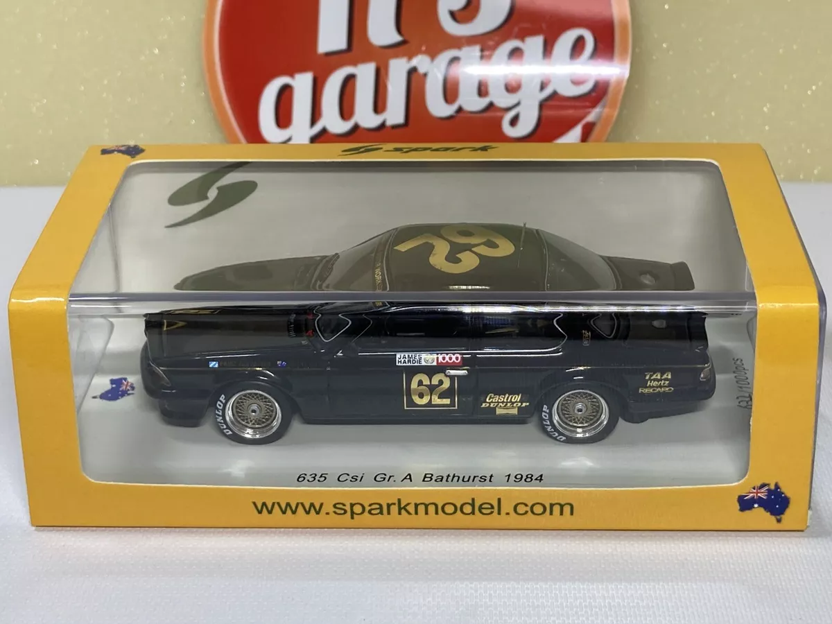 Spark 1/43 BMW 635 csi Gr.A Bathurst 1984 D.Hulme L.von Bayern #62 AS009