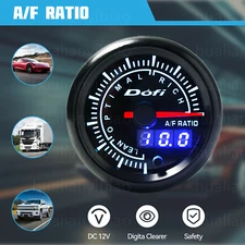 2"52mm Digital&Pointer 7Color LED Narrowband Air Fuel Ratio Gauge Without Sensor