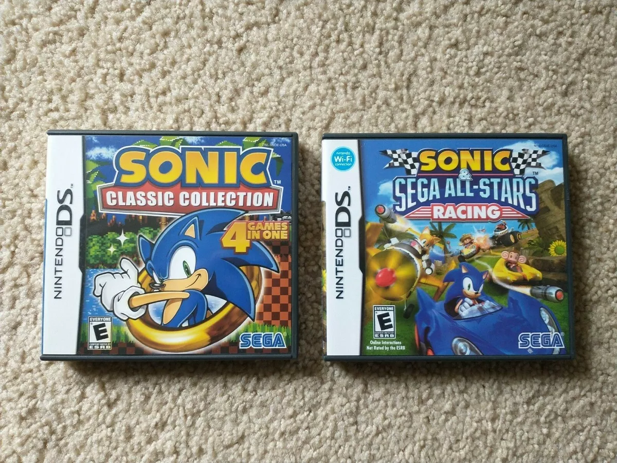 2 GAME LOT / SEGA NINTENDO DS SONIC CLASSIC COLLECTION / ALL-STARS