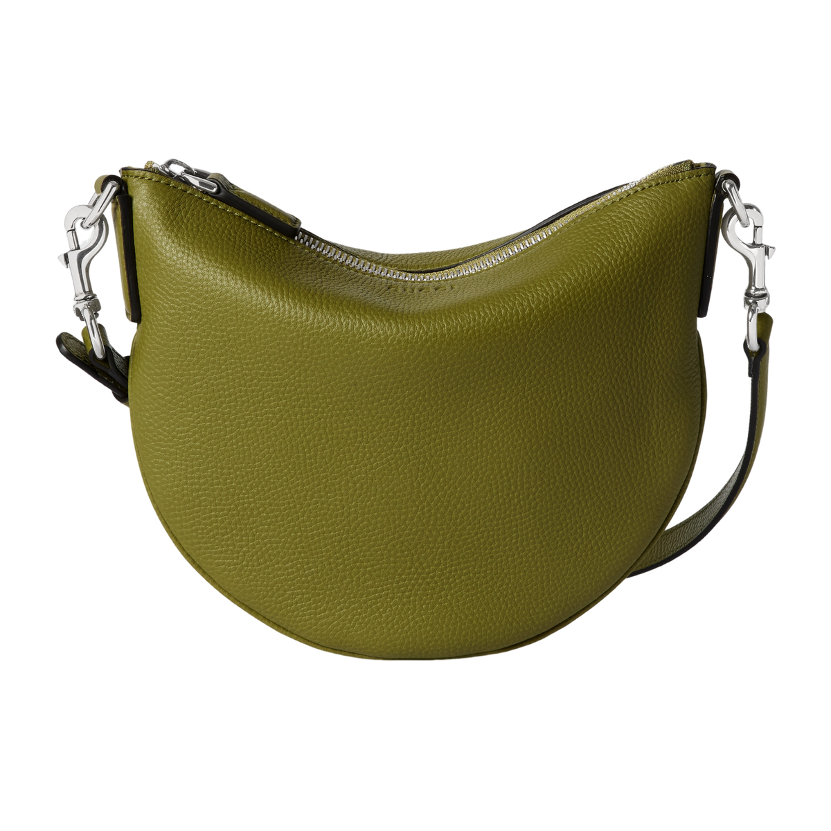 GUCCI オリーブグリーン レザーハンドバッグ　ショルダー付 GUCCI B Small $1560 Olive Green Grained Leather Crossbody Bag New