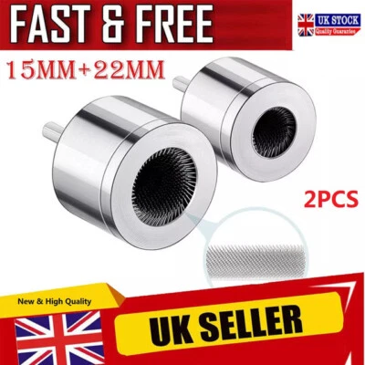 Copper Pipe Cleaner for Drill 15+22mm SET Metal Drill Tube Cleaning Brush UK NEW