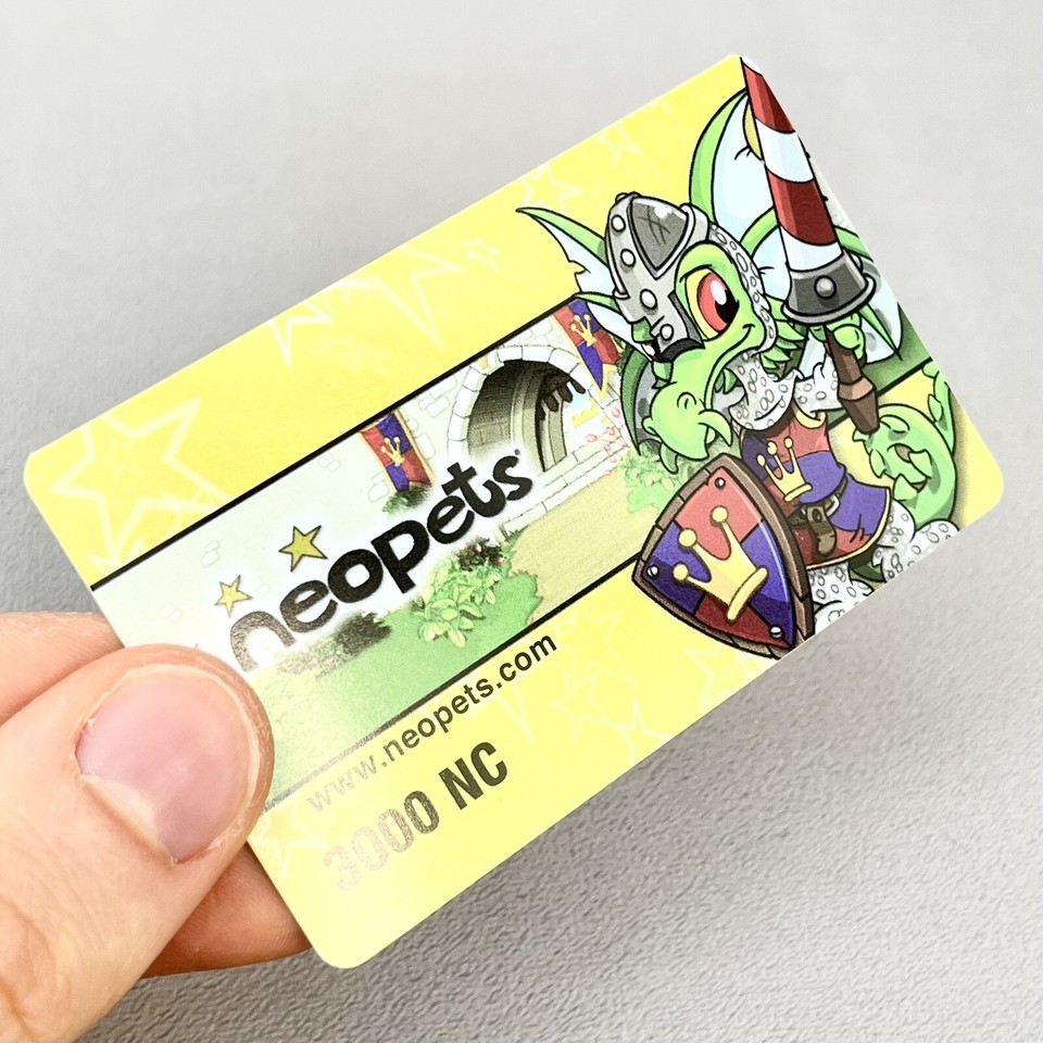 Neopets RARE PROMO Vintage Trading Card TCG Pet Video Game Merchandise