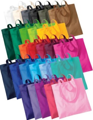 Baumwolltasche Beutel Einkauftasche Shopper Stoffbeutel Tasche 39 Farben WM101