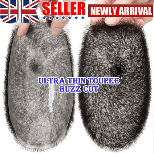 Durable Mens Toupee Hair Replacement System PU Skin Toupee Human Hairpiece 13*18 - Picture 4 of 19