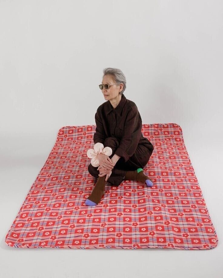 NWT Baggu X Sandy Liang Puffy Picnic Blanket Flower Market NWT Baggu X Sandy Liang Puffy Picnic Blanket Flower Market