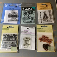 Studio G Clear Stamps Crafts Scrapbooking Happy Birthday Happy Celebrate