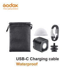 Godox WL4B Waterproof LED Video Light 5600K Daylight 1500mAh w USB-C Support APP