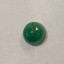 4mm Natural Fine Medium Green Emerald Round Cabochon COLOMBIAN AA grade