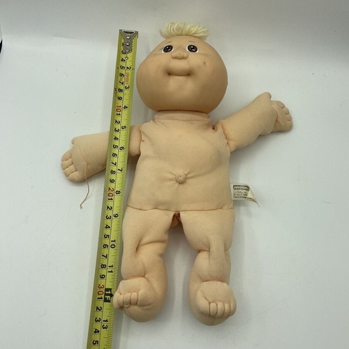 Vintage 1978 Cabbage Patch Kids Doll Bald with Blonde Hair Brown Eyes Soft Body - Picture 11 of 12