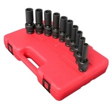 Sunex Tools 2658 10 Piece 12 Drive Deep Universal Metric Impact Socket Set Sunex Tools 2658 10 Piece 12 Drive Deep Universal Metric Impact Socket Set