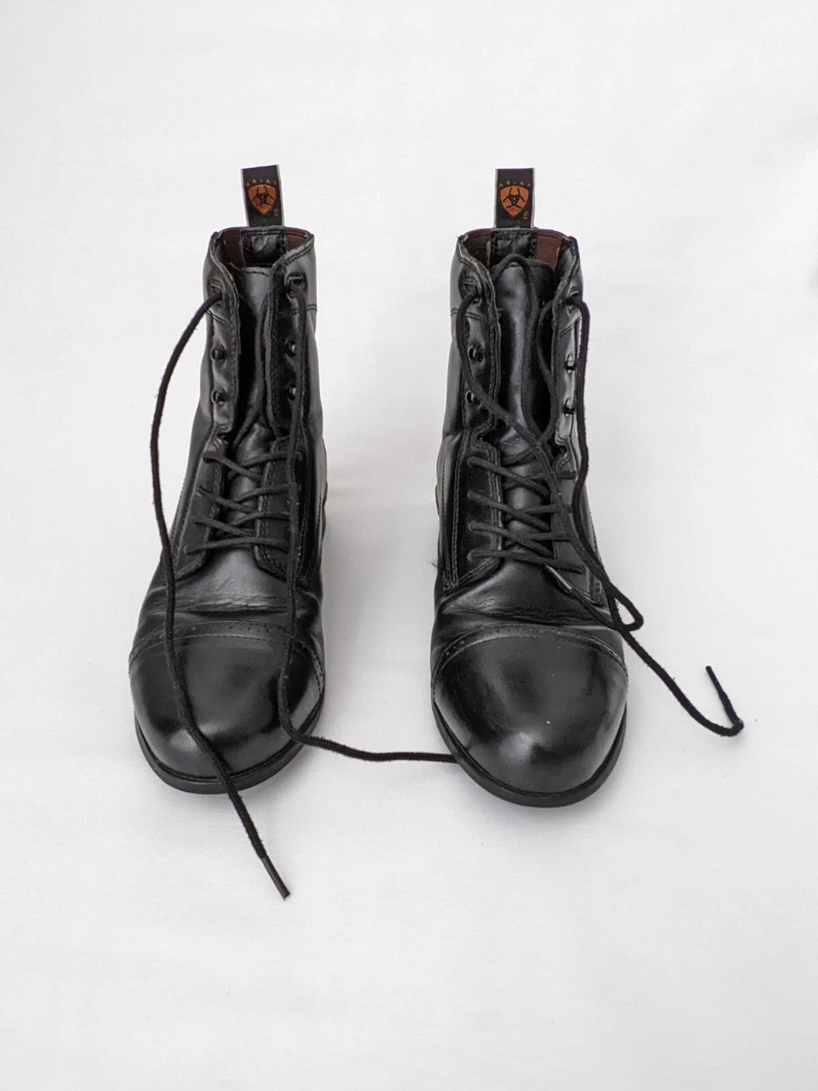Leather riding boots size clearance 4