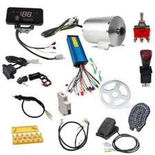 72V 3000W Brushless Motor w/Pedal Kit for Golf Cart ATV Quad Buggy Scooter Trike
