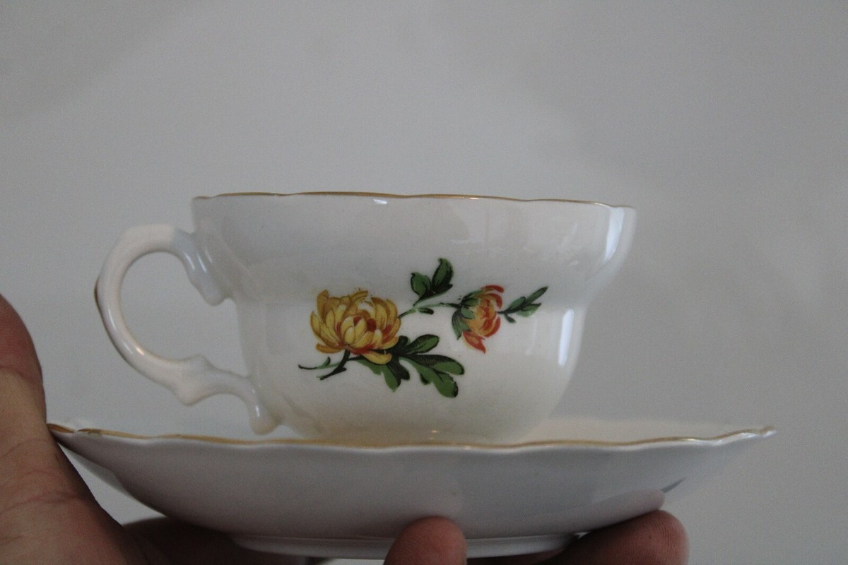 工芸品 ENGLISH FINE BONE CHINA Tuscan Fine English Bone China Made England Cup & Saucer