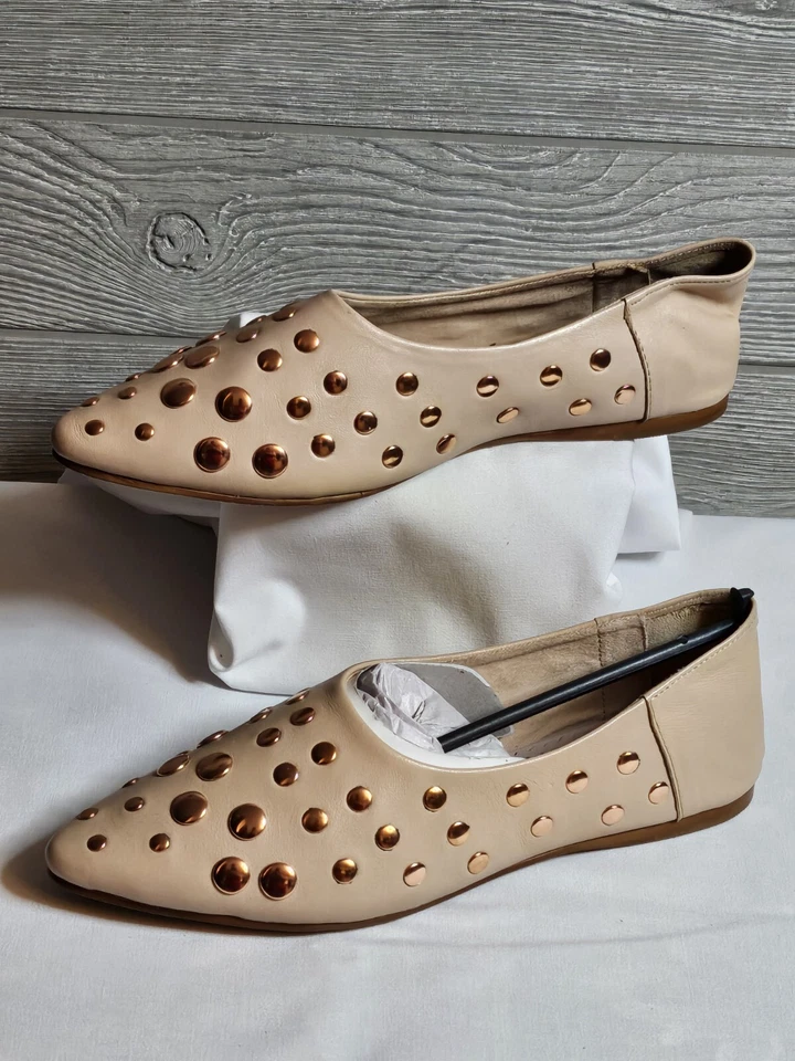 Naughty Monkey Hariette Studded Ballet Flats Women's Size US 7.5 Blush (SSS) - Image 3 of 4