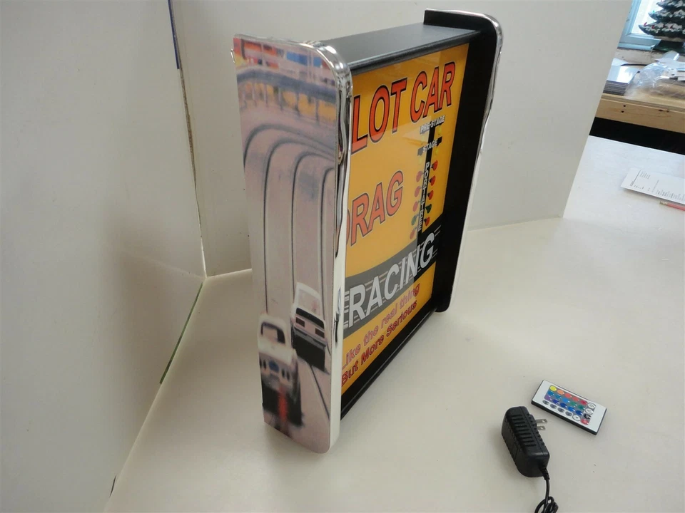 Slot car Drag Racing LED Display light sign box - Image 3 of 4