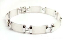 18K Gold Plated Jade Bracelet Bangle Cuff Women Jewelry For Ladies Gifts New