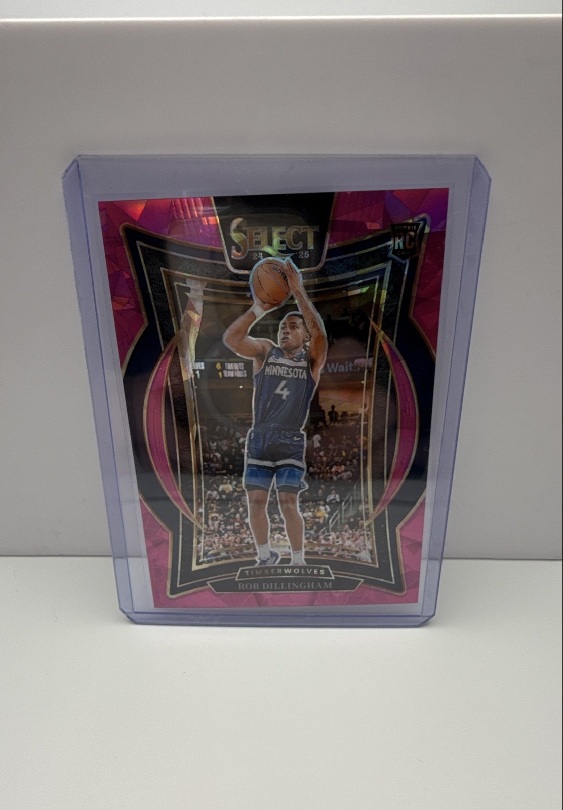2024-25 Panini Select -   Robert Dillingham #84 Pink Cracked Ice Prizm /99 (RC)