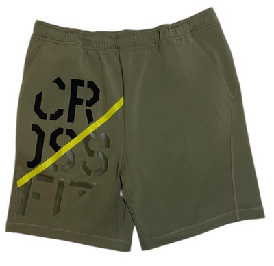 Reebok CrossFit Knit Training Shorts Olive Green Men's Large NEW