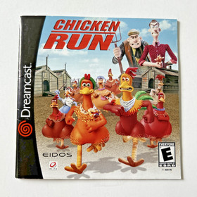 Chicken Run (Sega Dreamcast, 2000) Complete Registration Card Manual