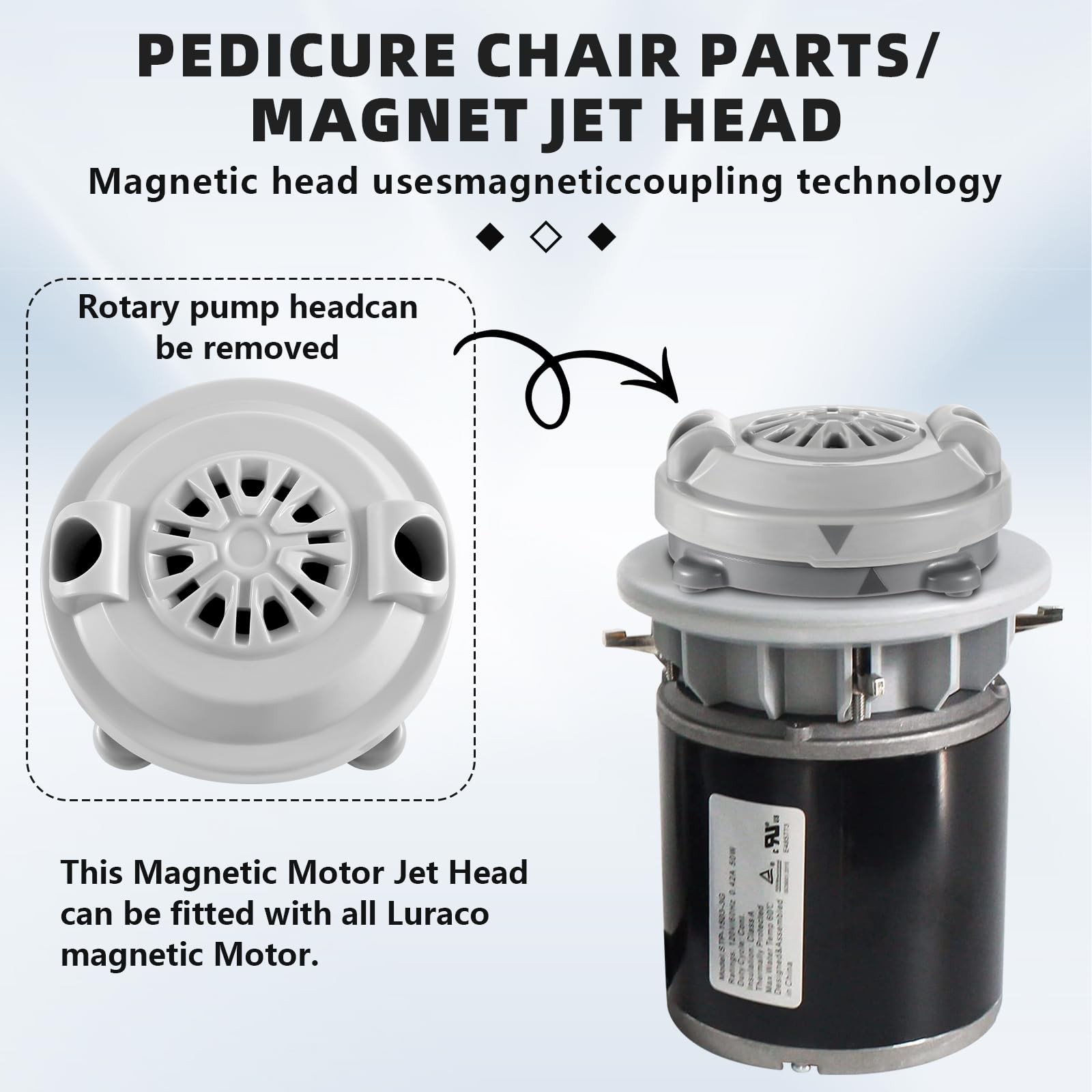 Magnetic Jet Head BF-004 for LURACO Jet Motor Pedicure spa Tubs Chair,Contain...