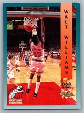 1992 Front Row Draft Picks Walt Williams #95 Maryland Terrapins