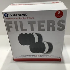 8 Pack LVBANEWD Premium Air Purifier Filters for Levoit LV-H132 & LV-H132-RF New