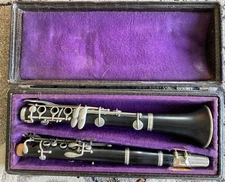 Vintage M. Dupont Clarinet #12958 Brilhart 3 Mouthpiece #157556 - READ