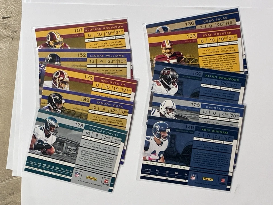 2011 Playoff Contenders Roy Helu Jr Tandon Doss Auto Rookie Ticket RC 10 Card(s) - Image 2 of 2