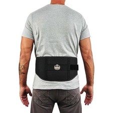 Ergodyne 1500 Weightlifting Style Back Support, Black, S