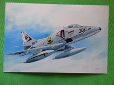 Postcard Postcard AVIATION MILITARY AIRCRAFT US NAVY A-4 SKYHAWK