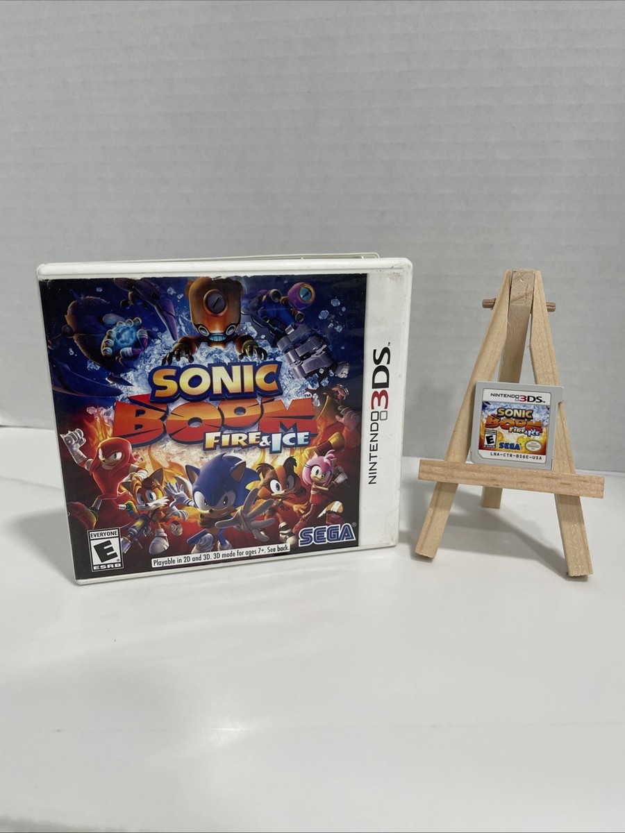 Sonic Boom Fire & Ice Nintendo 3DS Sega Animated Video Game VGC