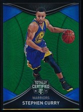 2016-17 Panini Totally Certified Stephen Curry #14 Mirror Green Emerald #'d 1/5