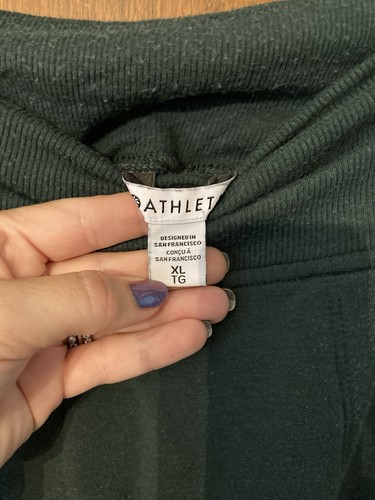 Athleta Coaster Luxe Sweatshirt And Jogger Lot,Women’s XL , Green - Picture 15 of 18