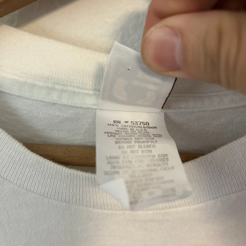 Vintage Hang Ten Surf T-Shirt Mens Size XL Spellout Logo Double Sided 90s - Image 4 of 4