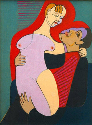 Ernst Ludwig Kirchner Great Loving Couple (Mr. and Mrs. Hembus) : Art Print 1930