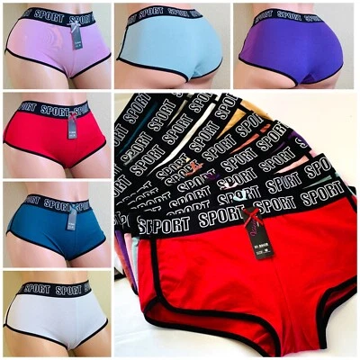 VISION 6-12 Boyshorts Sports SEXY 95% COTTON Panties Undies Active Wear Underwear S-5XL