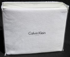 Calvin Klein White Luxury King Size Cotton Bl...