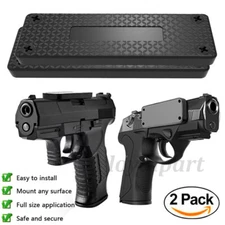 2 Pcs Magnetic Gun Holder Mount For Car Magnet Desk Concealed Pistol Holster USA