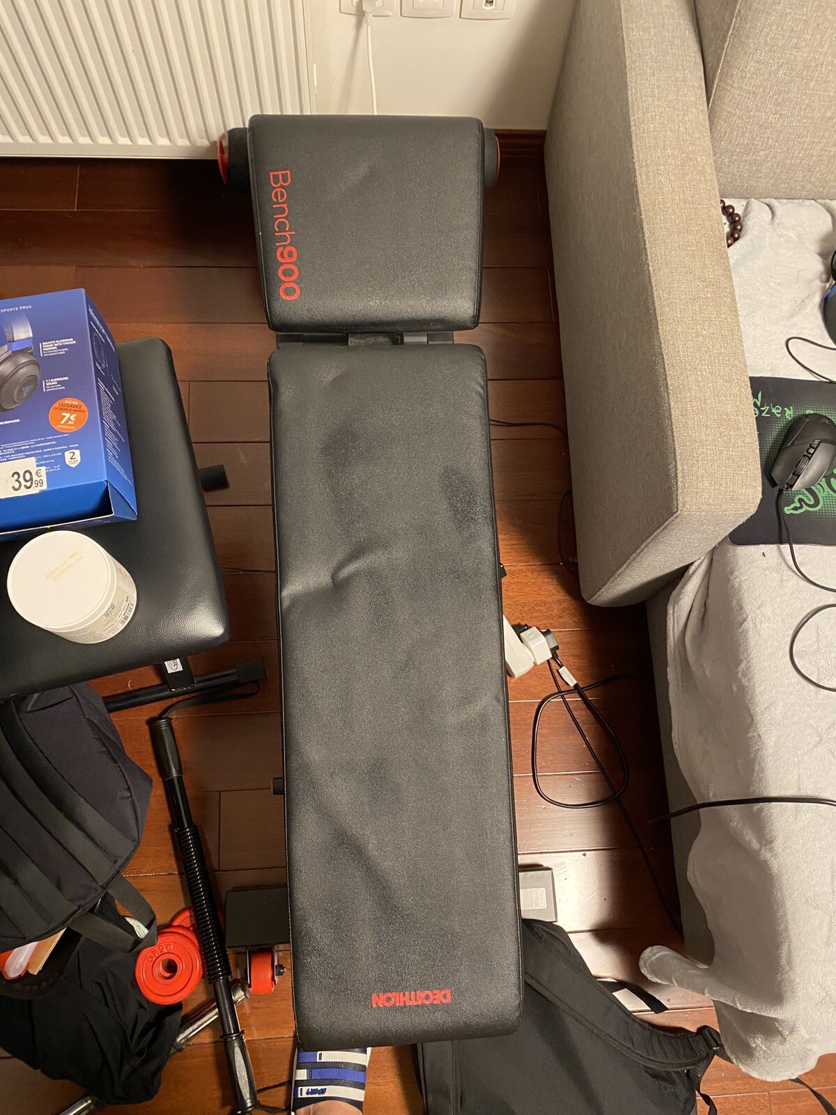 Banc de musculation Decathlon 900 compact pour créer votre salle de sport à la maison