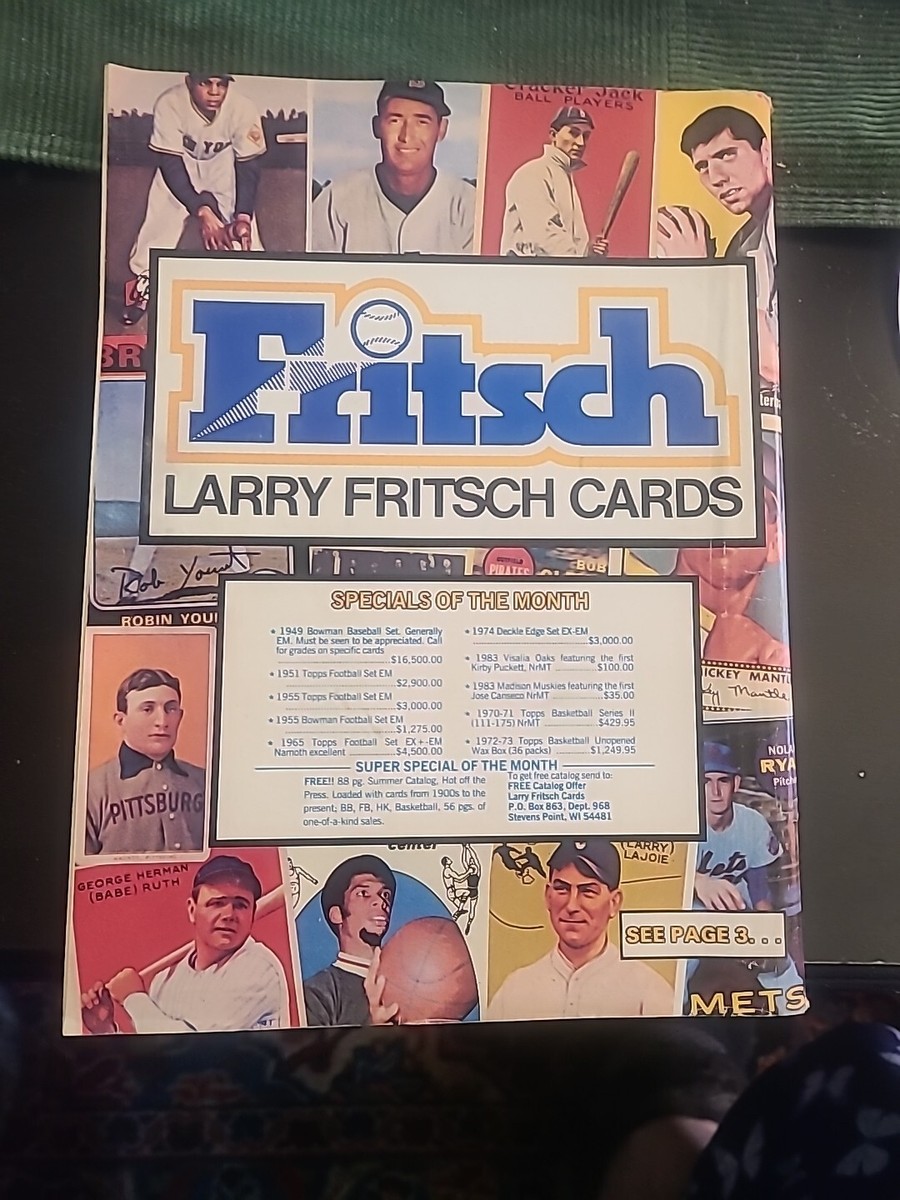 SCD Baseball Card Price Guide Nov 1990 Uncut Insert Card Michael