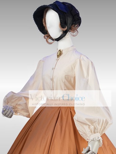 Victorian 19th Century 3PC Wrapper Dress w. Train Period Theater Clothing 2301 - Picture 8 of 8