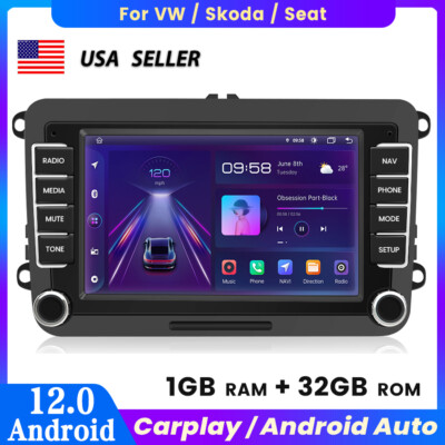 7'' Car Radio For VW Volkswagen Jetta Passat Golf Polo Carplay Stereo GPS NAVI BT