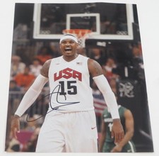 CARMELO ANTHONY SIGNED 11X14 PHOTO NEW YORK KNICKS SYRACUSE TEAM USA OLYMPICS A