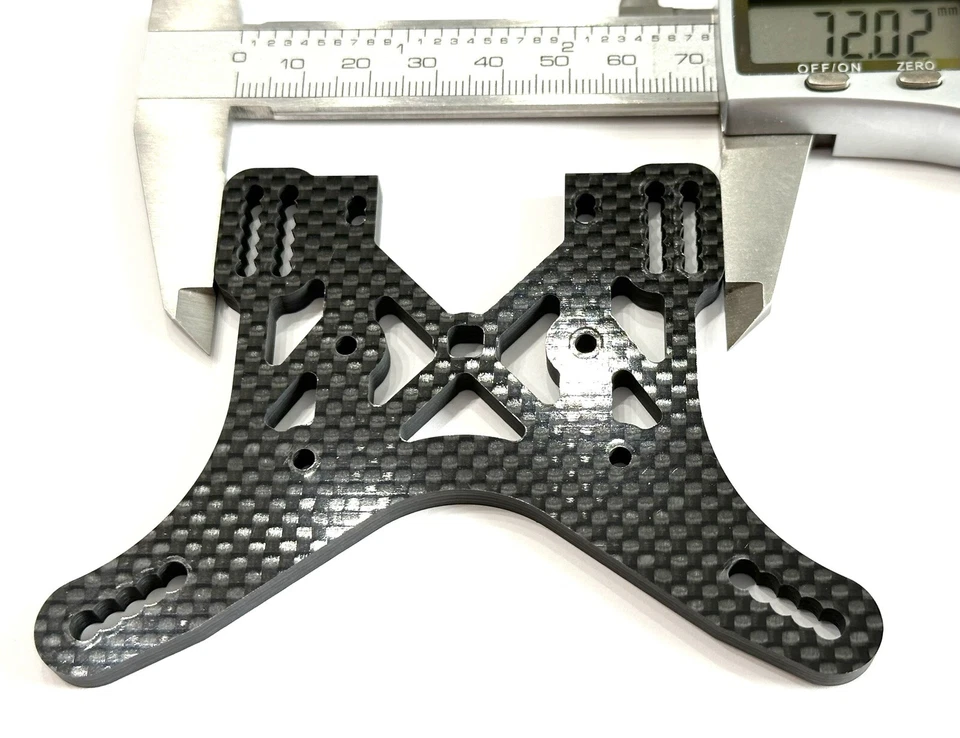 RC Car Team Durango DNX408 Dämpferbrücke Carbon hinten TD330185 (1146CB-07) - Bild 3 von 4