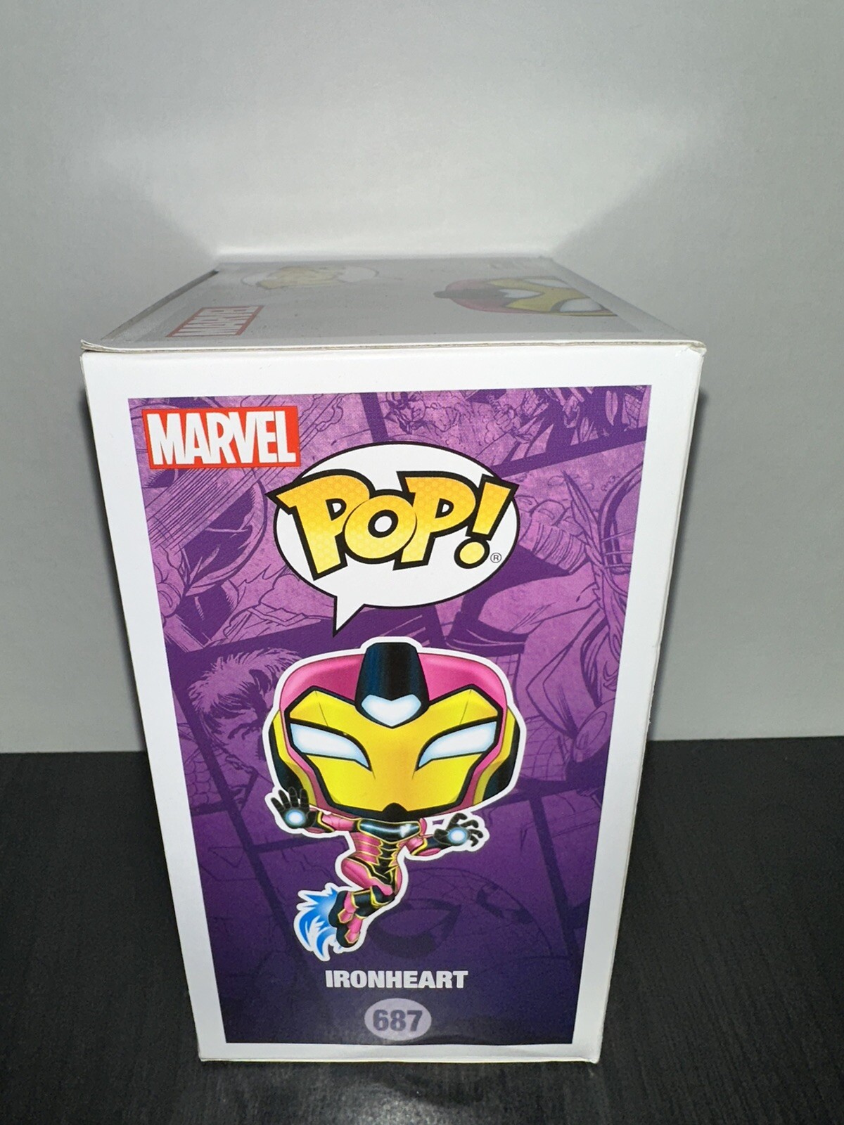 Funko Pop! Marvel Ironheart 687 Special Edition W/Pop Protector eBay