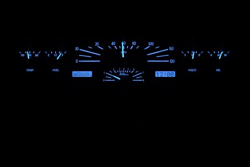 Dakota Digital 1966-69 Lincoln Continental Kit de Calibre Analógico Sistema VHX-66L-K-B Foto 3 de 4